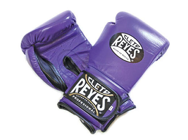 Cleto Reyes 12oz Velcro Pro Sparring Training Gloves Purple